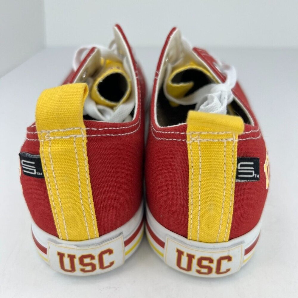 University of Southern California Unisex Red Yellow Size 9M 11W Canvas Shoes - Picture 5 of 9